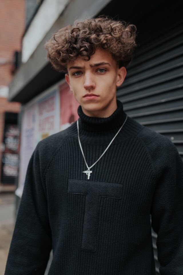Silver Plated Uzi Gun Necklace