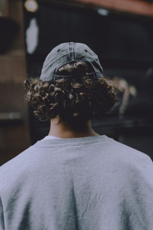 Washed Out Grey Wave Embroidered Dad Cap