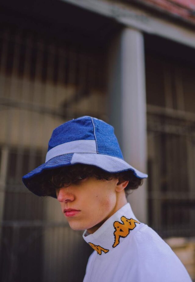 Denim Patchwork Bucket Hat