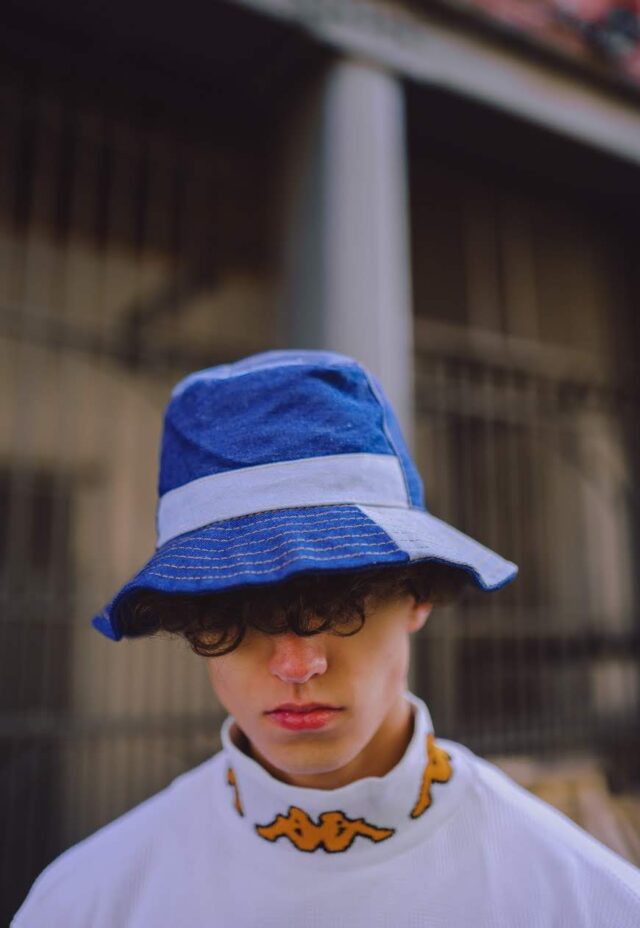 Denim Patchwork Bucket Hat