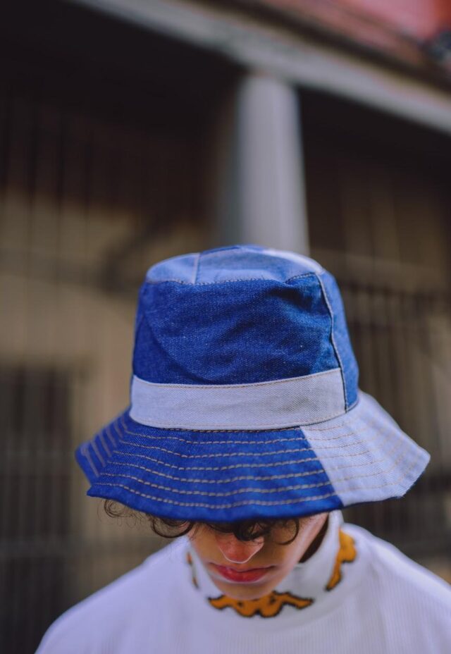 Denim Patchwork Bucket Hat
