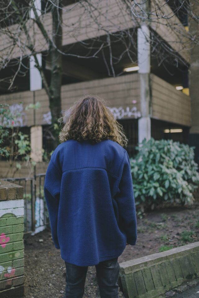 Vintage Navy Blue Adidas Chunky Sherpa Fleece