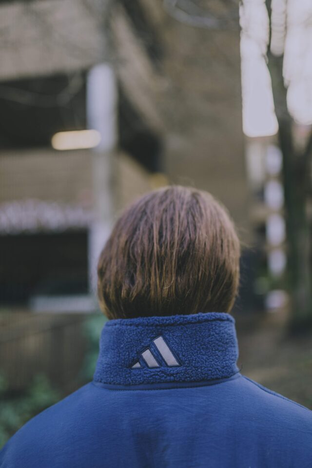 Vintage Navy Blue Adidas Chunky Sherpa Fleece