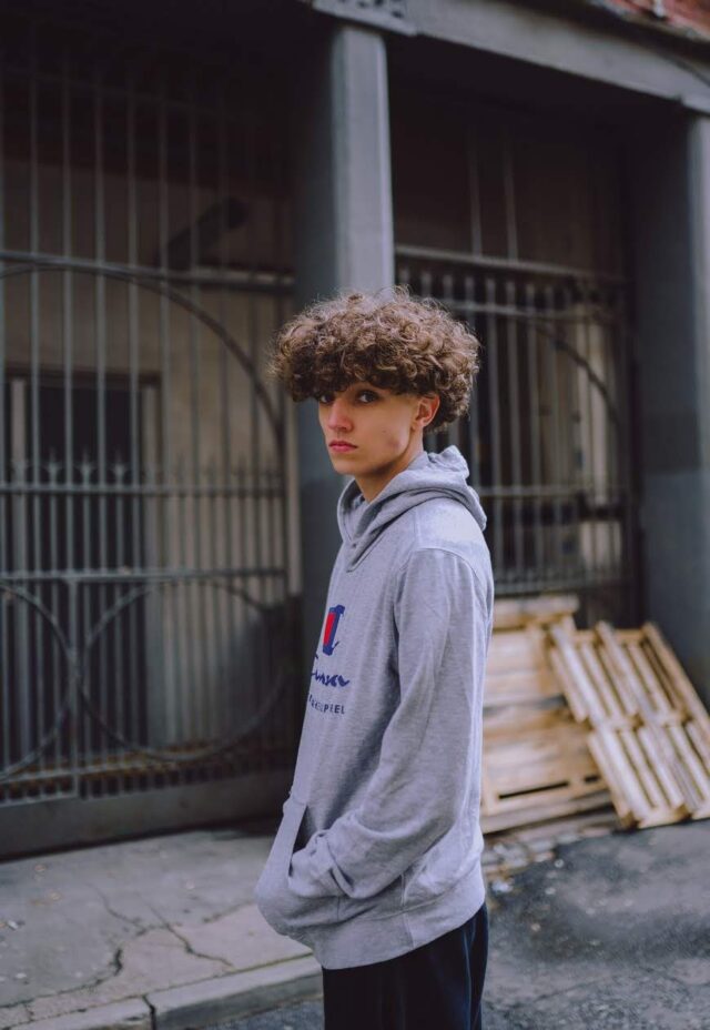 Grey Champion Spell Out Sweatshirt Hoodie