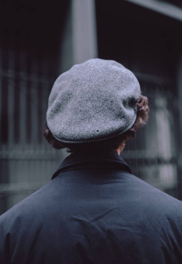 Vintage Ash Grey Kangol Embroidered Spell Out Flat Cap