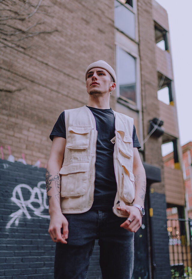 Beige Ribbed Fisherman Beanie Hat