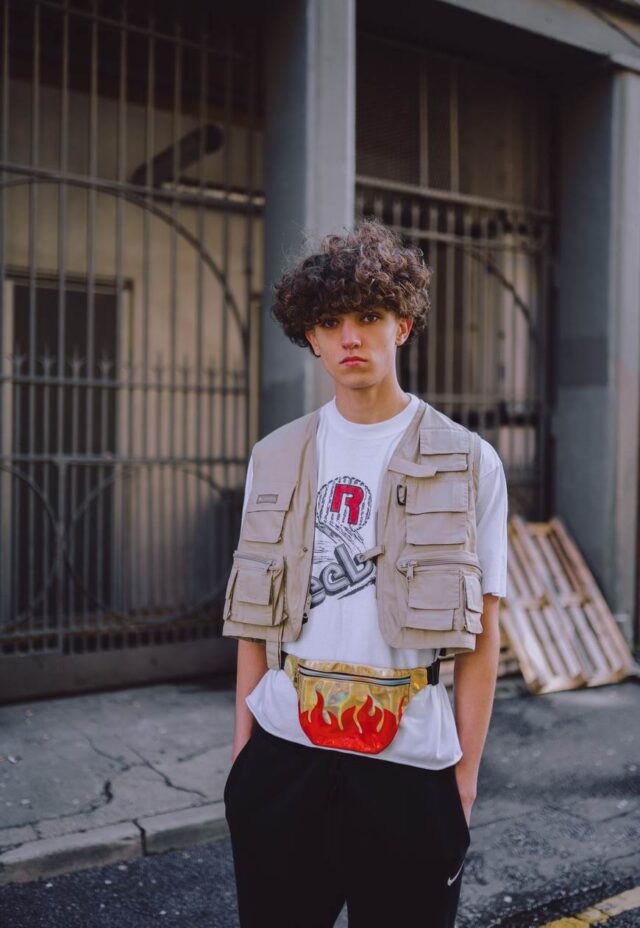 Golden Holographic Flame Bum Bag