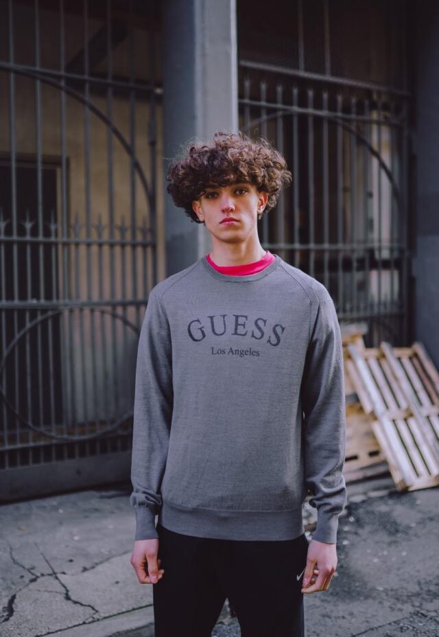 Vintage Grey Guess Los Angeles Spell Out Jumper