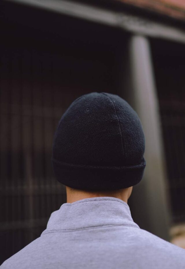 Vintage Nike Embroidered Fleece Beanie Hat