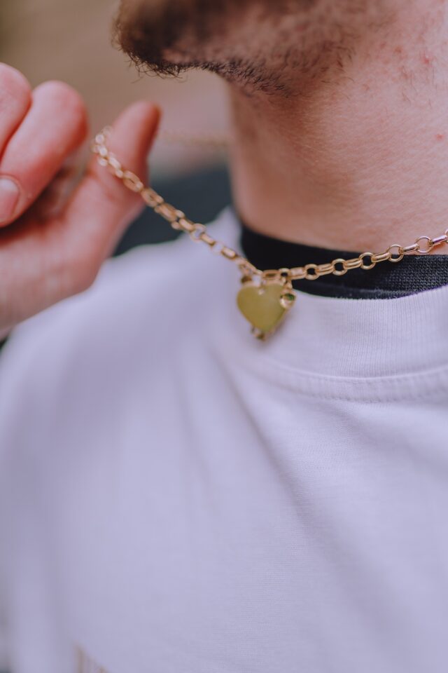 Vintage Gold Plated Playboy Pendant Necklace