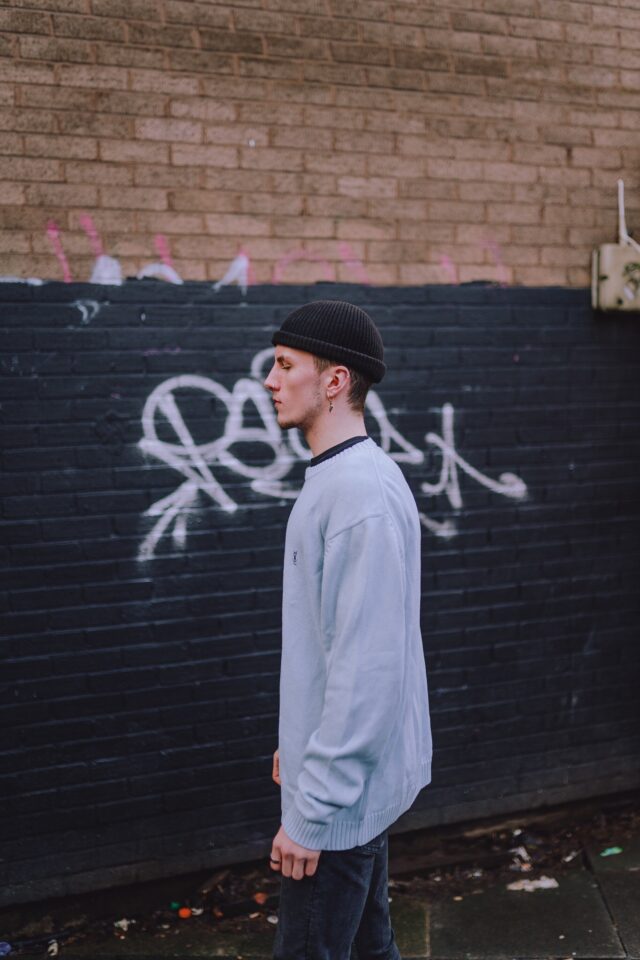 Black Ribbed Fisherman Beanie Hat