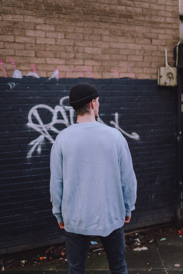 Black Ribbed Fisherman Beanie Hat