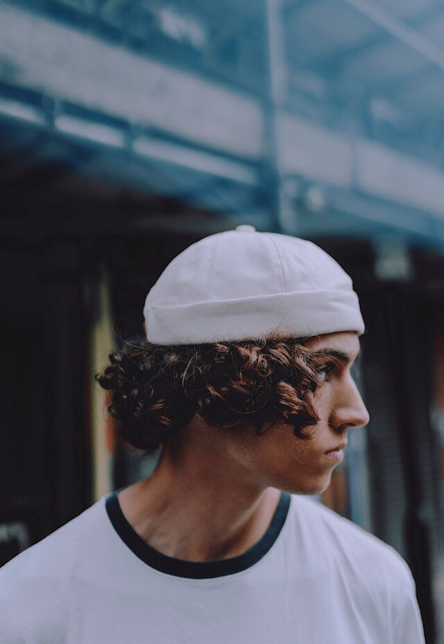 Beige Cream Structured Skully Hat