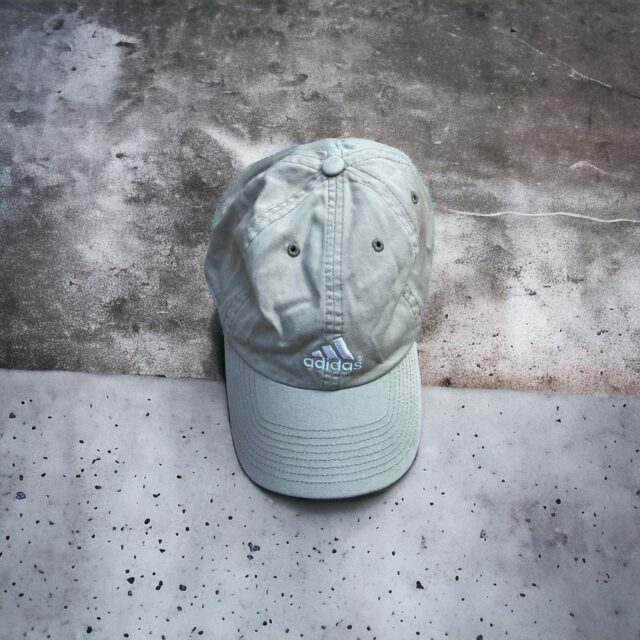 Vintage Unisex Beige Adidas Embroidered Spell Out Cap