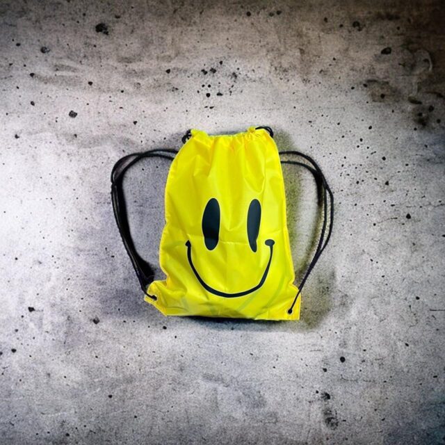 Acid Raver Smiley Drawstring Rucksack
