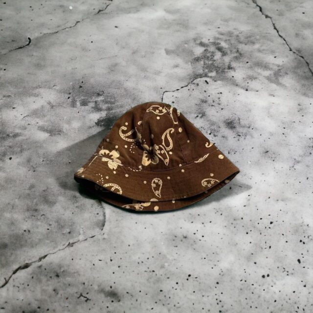 Vintage Paisley Corduroy Bucket Hat