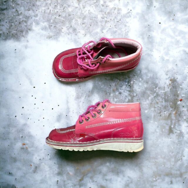 Vintage 90s Pink Kickers Boots UK 5