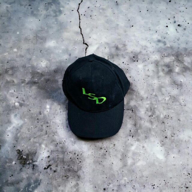 Vintage Unisex Black 90s Raver Cap