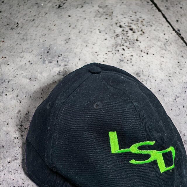 Vintage Unisex Black 90s Raver Cap