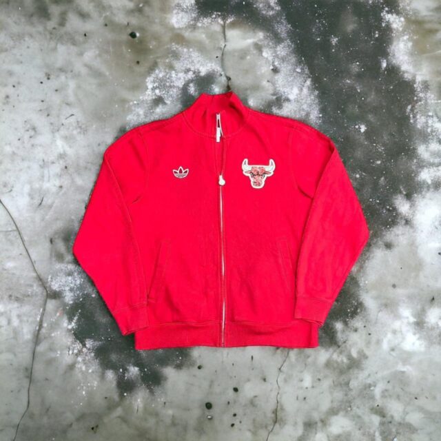 Mens Vintage Adidas x Chicago Bulls Track Jacket - L