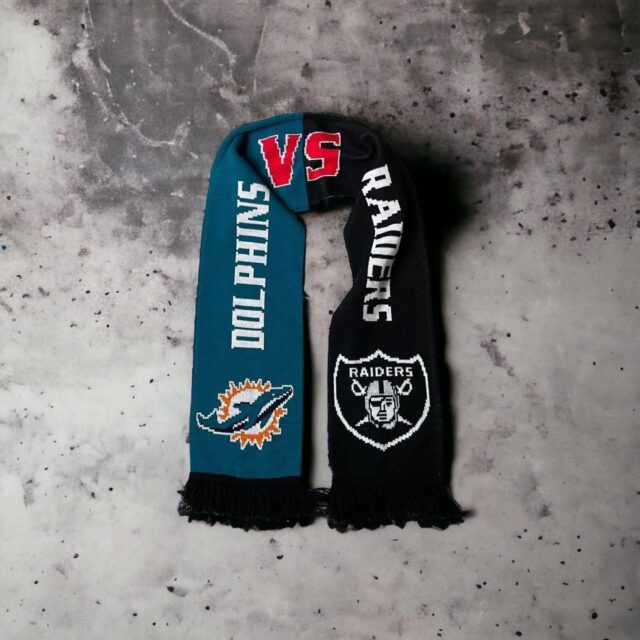 Mens USA NFL Raiders x Dolphins Scarf