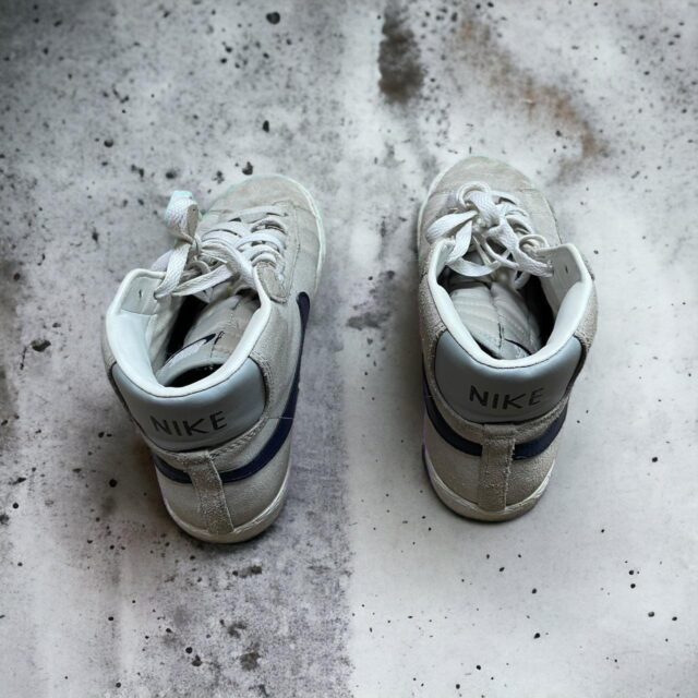 Y2K Grey x Navy Nike Blazers UK 5.5