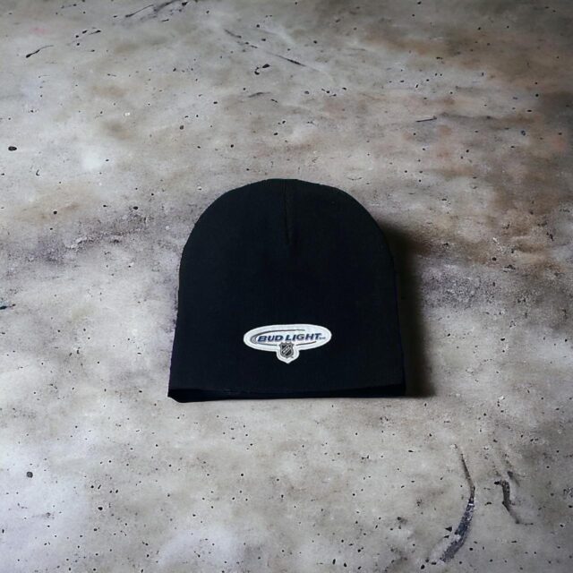 Vintage NHL Budweiser Black Beanie Hat