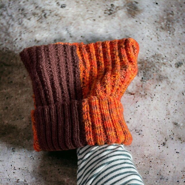 Vintage Unisex Knitted Ski Beanie Hat
