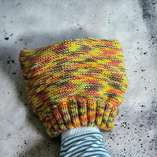 Vintage Handknitted Multicoloured Ski Hat