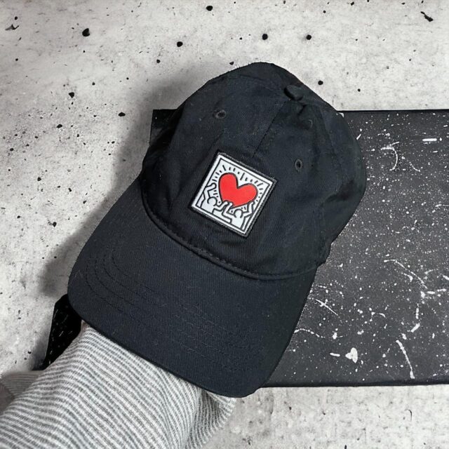 Unisex Black Keith Haring Baseball Cap