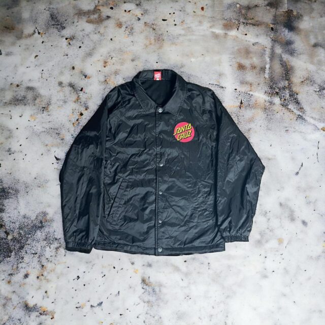 Mens Black Santa Cruz Coach Jacket - M