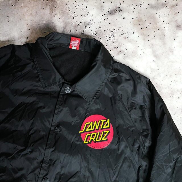 Mens Black Santa Cruz Coach Jacket - M