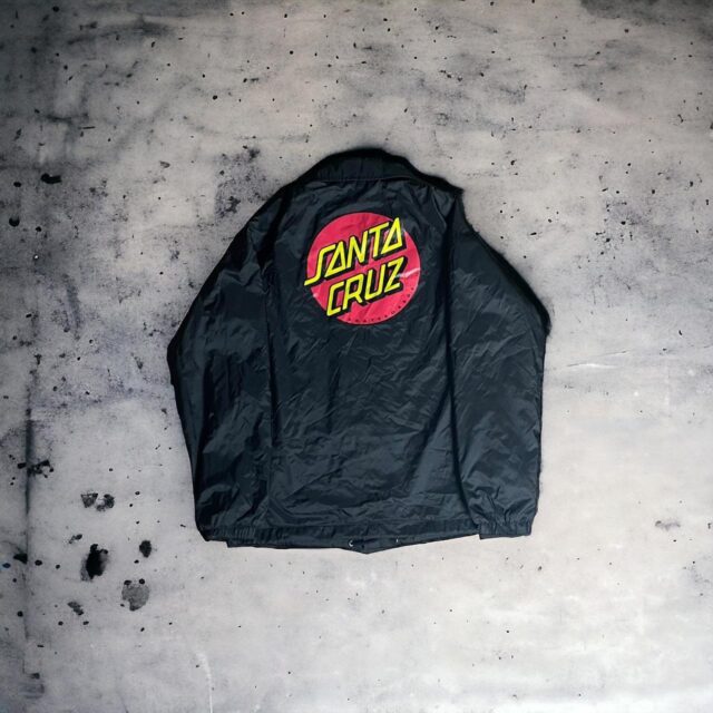 Mens Black Santa Cruz Coach Jacket - M