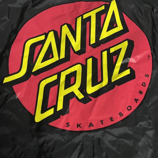 Mens Black Santa Cruz Coach Jacket - M