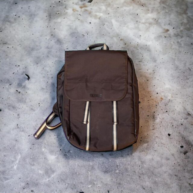 Vintage Large Brown Kangol Backpack