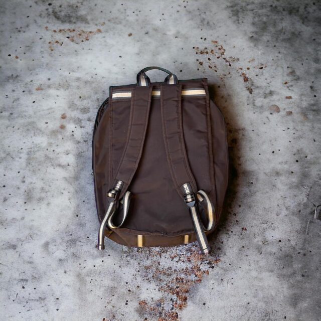 Vintage Large Brown Kangol Backpack