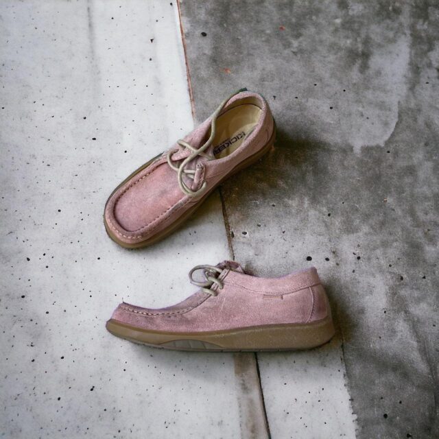 Vintage Kickers Baby Pink Moccasins UK 7