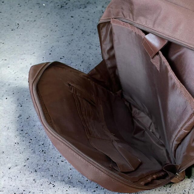 Vintage Large Brown Kangol Backpack