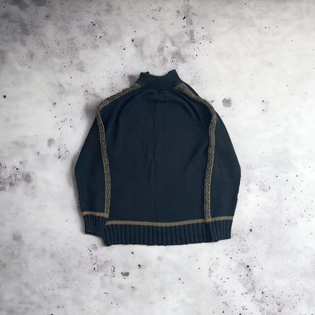 Vintage Mens Y2K Mexx Knitted Quarter Zip Jumper