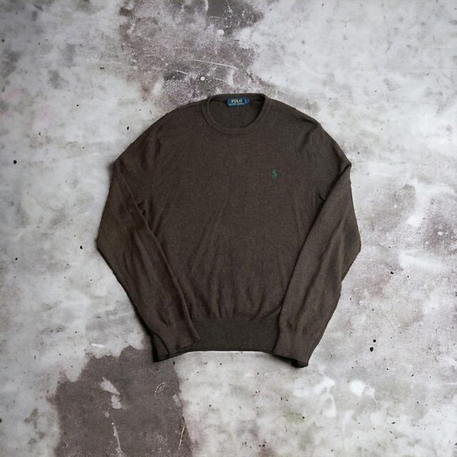 Men's Brown Ralph Lauren Knitted Jumper - M