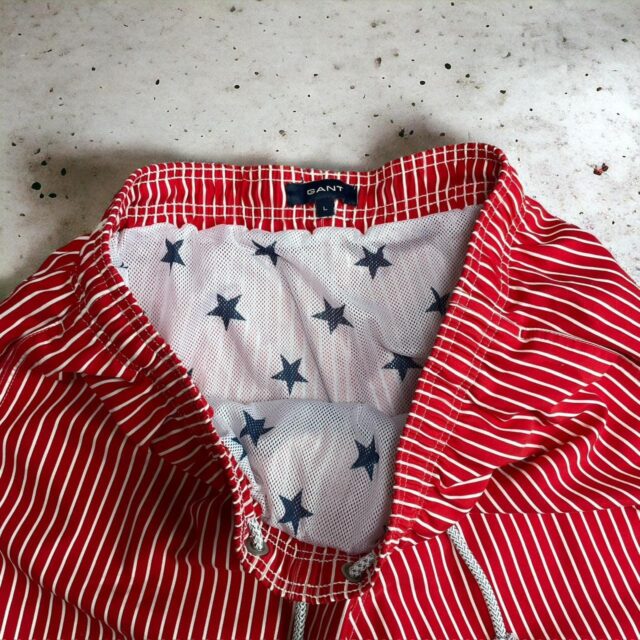 Men's Y2K GANT Striped Swim Shorts