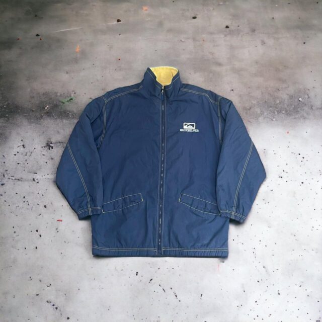 Vintage Men's Quiksilver Embroidered Spell Out Coat - XL