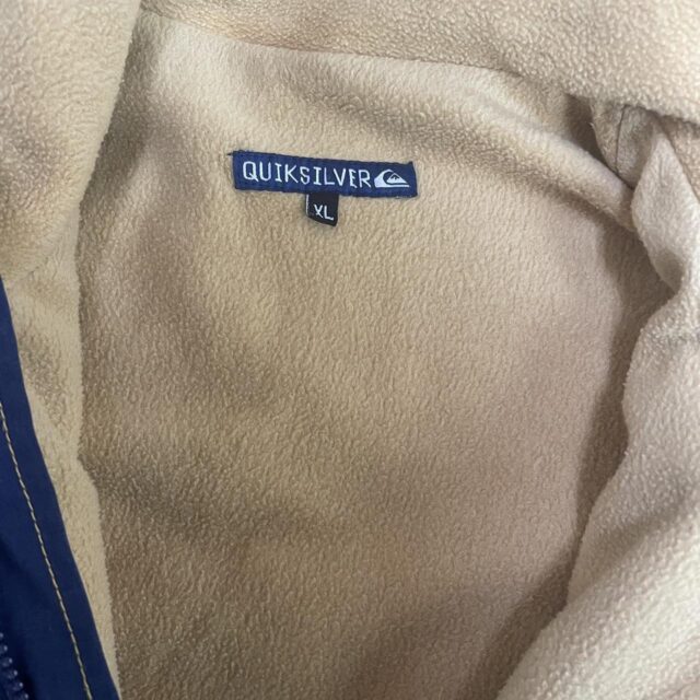 Vintage Men's Quiksilver Embroidered Spell Out Coat - XL