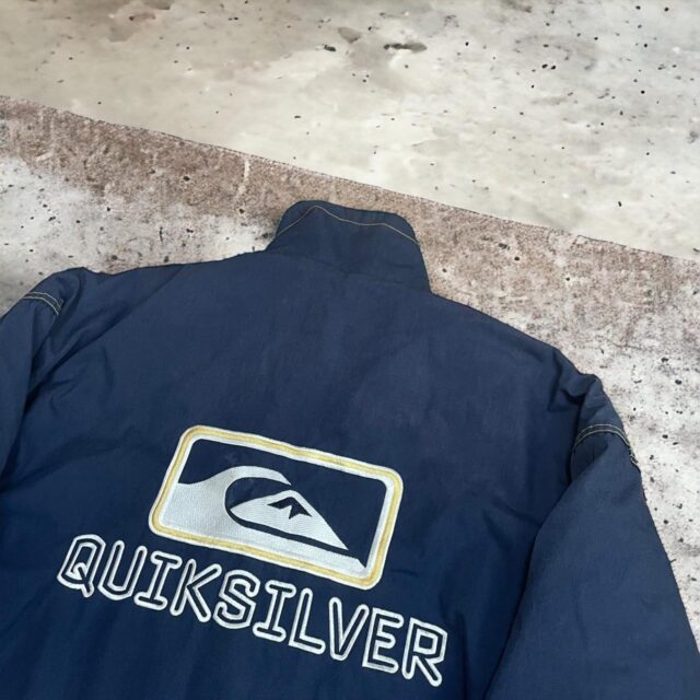 Vintage Men's Quiksilver Embroidered Spell Out Coat - XL