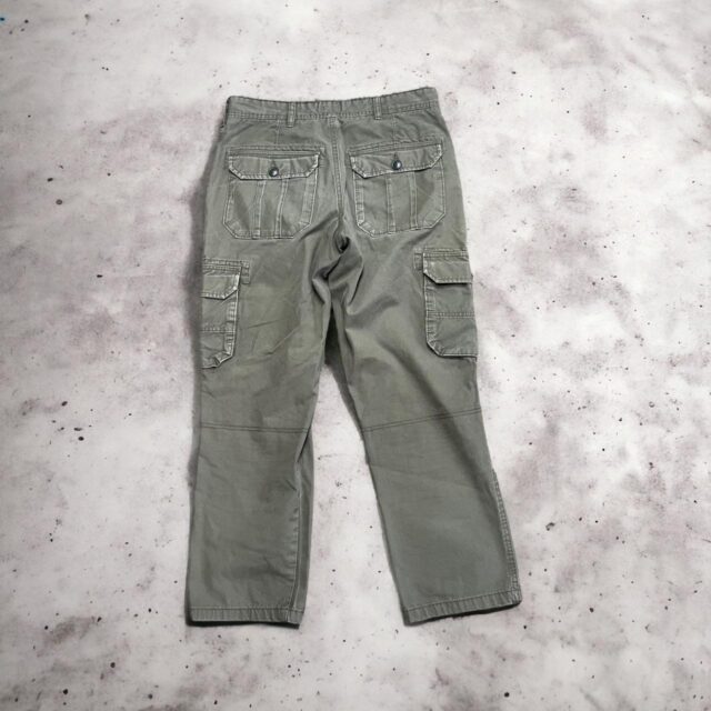 Men's Vintage Y2K Khaki Cargo Pants - M