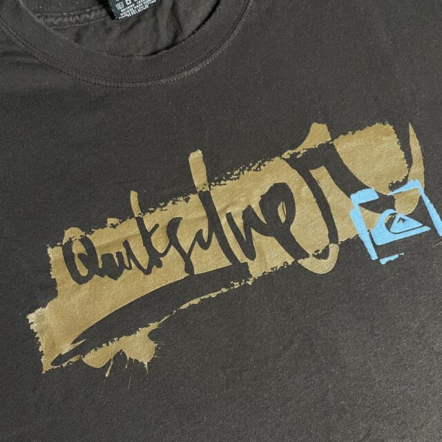 Men's Vintage Quiksilver Spell Out Tshirt - M