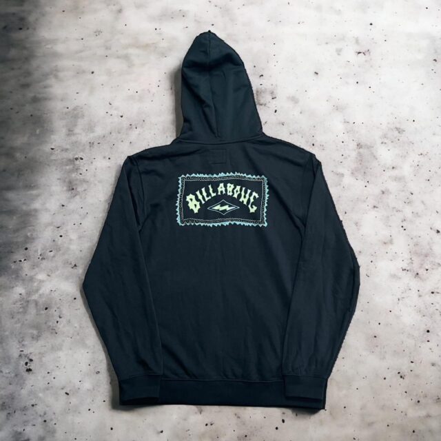 Men's Y2K Black Billabong Spell Out Hoodie - XXL