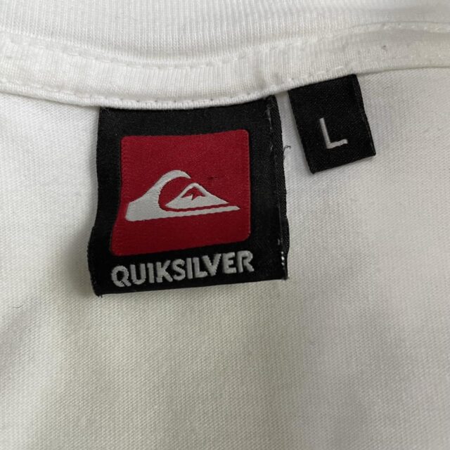 Men's Y2K Quiksilver Spell Out Tshirt - L
