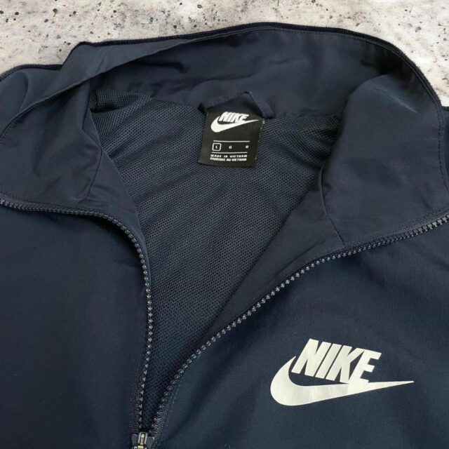 Men's Navy Blue Nike Windbreaker Jacket - L