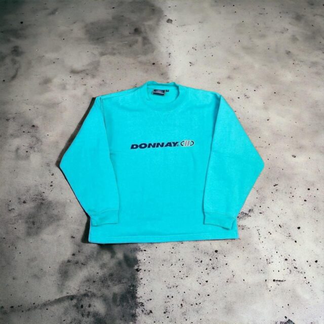 Vintage 90s Donnay Embroidered Spell Out Sweatshirt - UK 14
